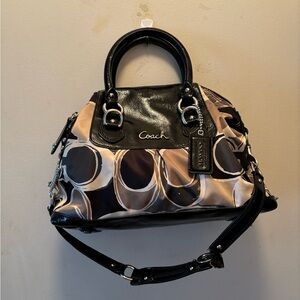 Coach Black and Tan Women's Satchel